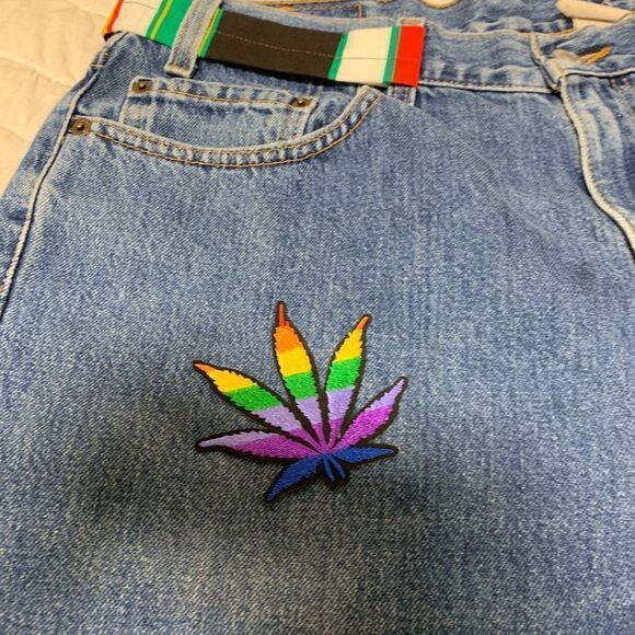 Customized Pride Patchwork Levi’s 100% Cotton Shorts (1023) - Picture 2 of 8